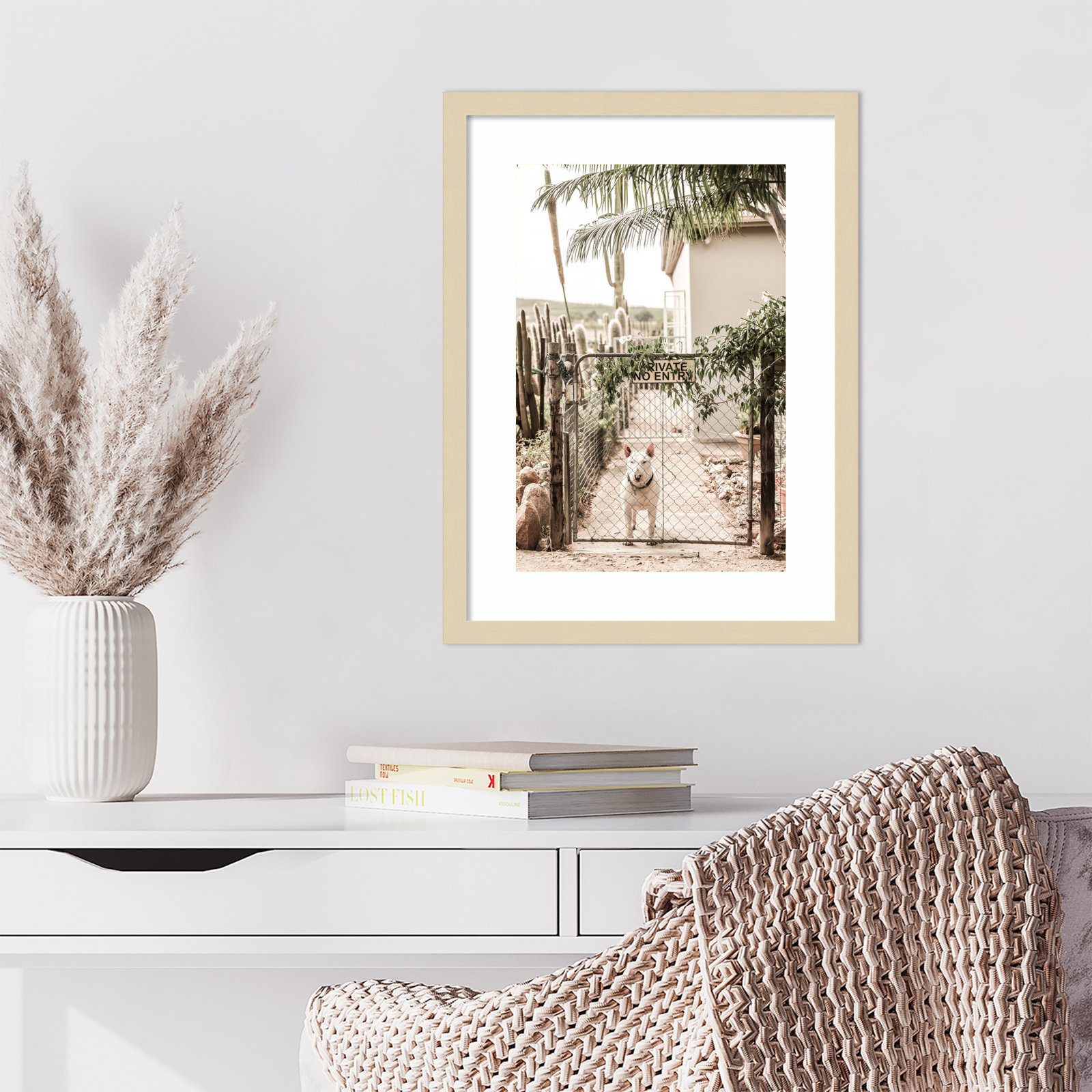 Daisey "No Entry" Print by Shot by Clint, Brown, 21" H x 16" W