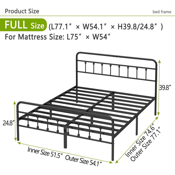 Wayfair Removal Red Barrel Studio Metal Bed Frame - Structurally Stable Heavy Duty ...