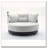 52.75'' Oversized Round Swivel Chair,360° Swivel Chair-1684340606