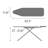 Brabantia Size A Small Ironing Board with Steam Iron Rest-91457282