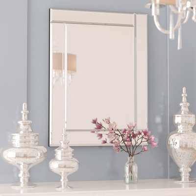 Alexzander Glass Frame Rectangle Mirror