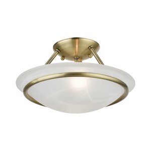 Alcott Hill® Wilbrecht Glass Semi Flush Mount & Reviews | Wayfair