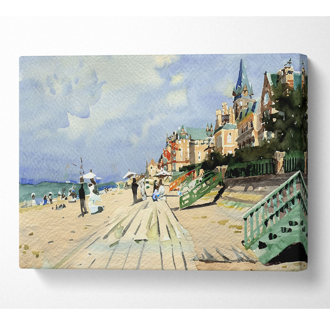 Monet Strand in Trouville - Leinwanddrucke