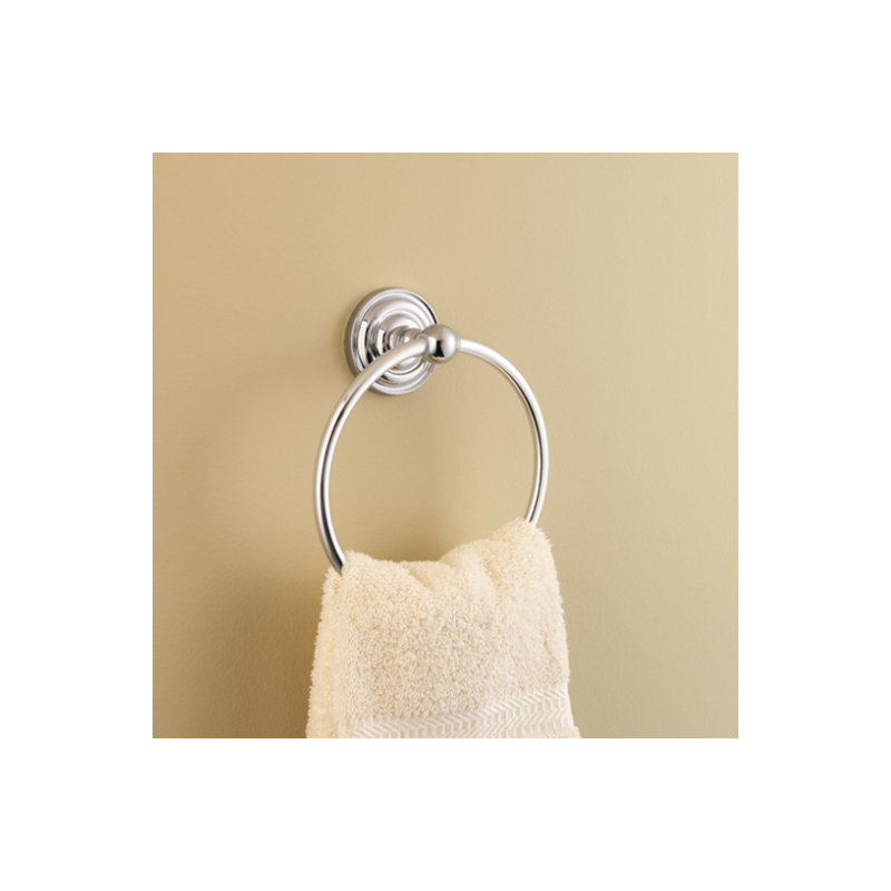 Redmond Wall Mounted Towel Ring, Brushed Nickel
