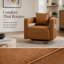 Fauteuil d'appoint pivotant à 360 degrés avec dossier courbé pour le salon et la chambre de bébé