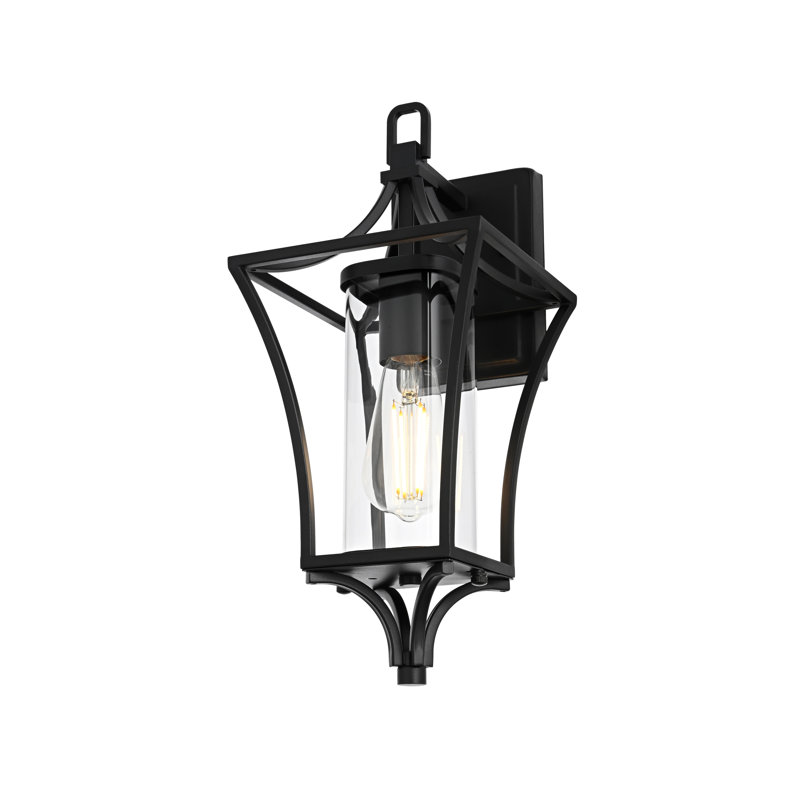 Canterbury 7 Inch Outdoor Wall Sconce in Black