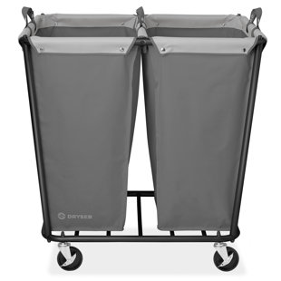 Metal Laundry Cart with Wheels