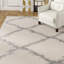 Tapis à poil long à motif géométrique Lamoreaux-820367799