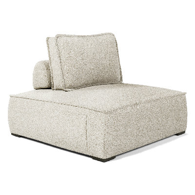 Chaise d'extérieur en grège texturé Mirri