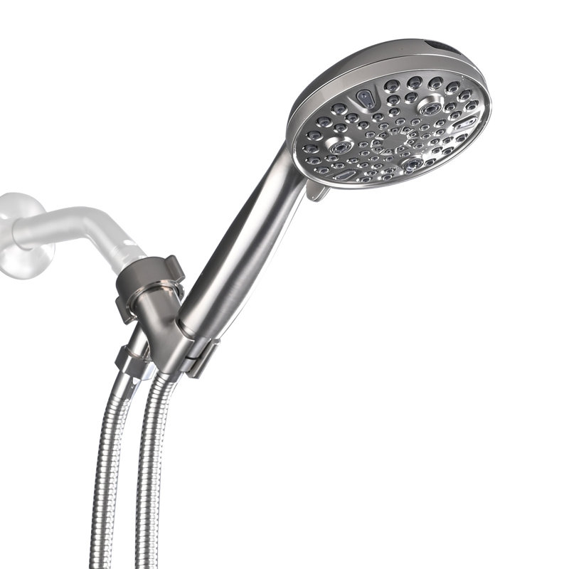 Pomme de douche à main multifonction, Nickel brossé