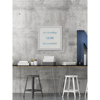 Yesterday Now Tomorrow - Single Picture Frame Print