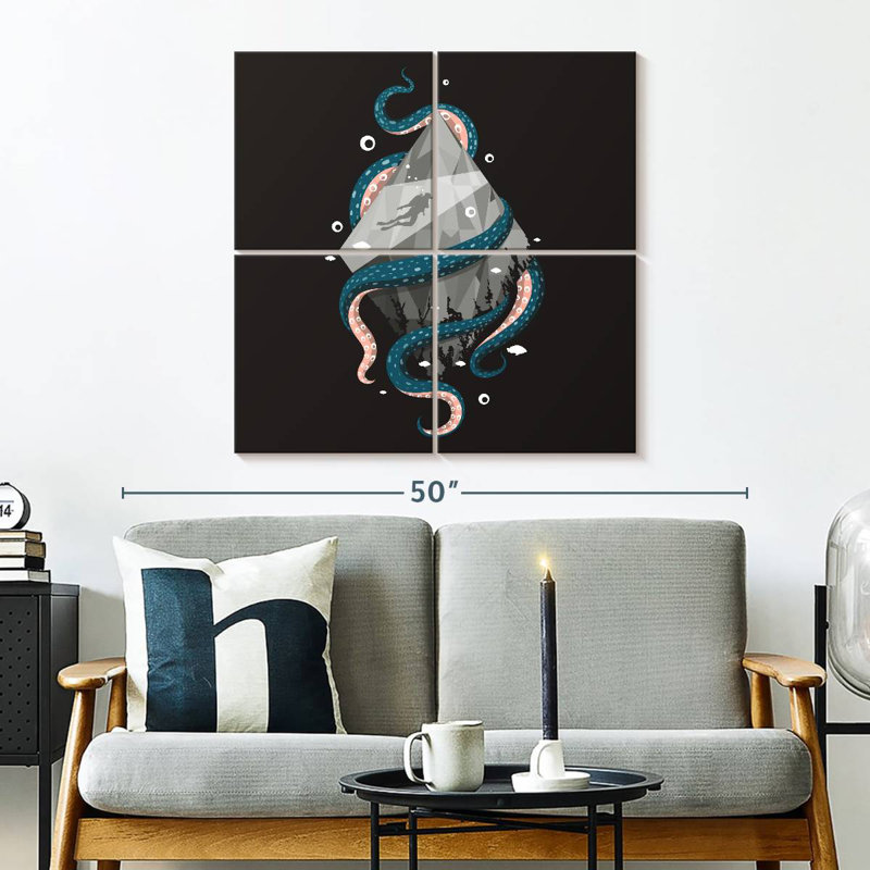 Senne Octopus Emblem, H 32 po x l 32 po