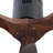 52" Farmhouse Rustic Ceiling Fan Without Light - Matte Black With Solid Wood Blade