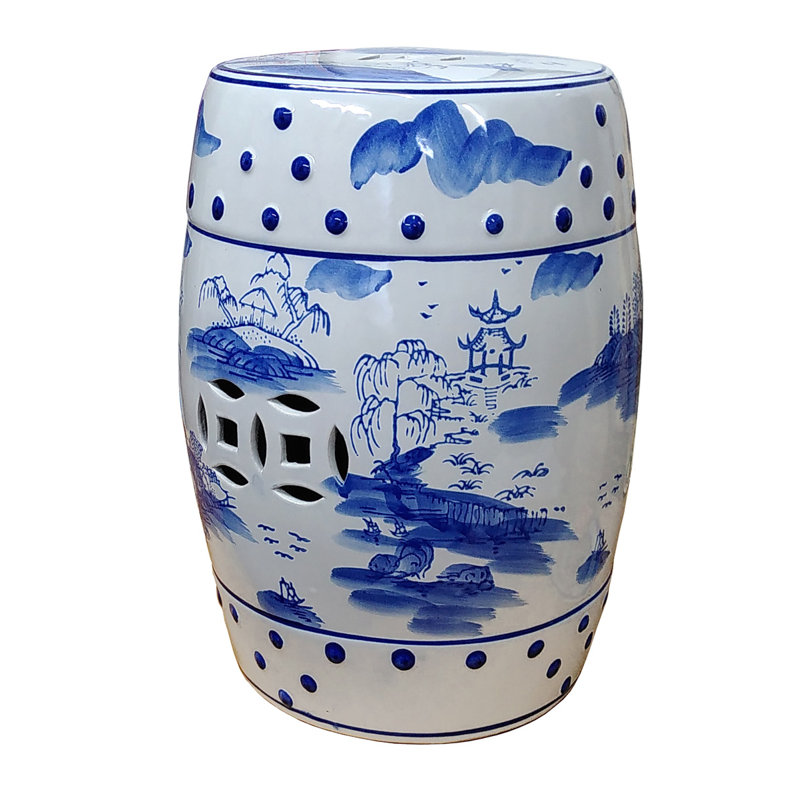 Ceramic Accent Stool