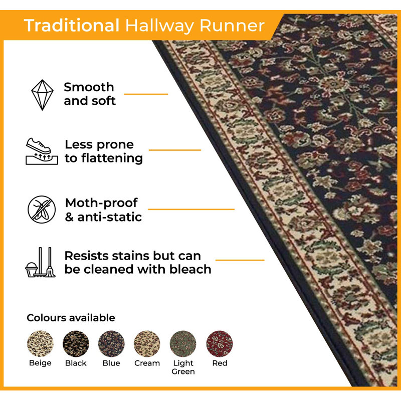 Barnhardt Oriental Indoor Area Rug, Runner 450cm x 70cm