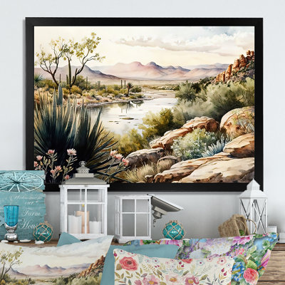 Arizona Desert Scenery IV - art mural occidental