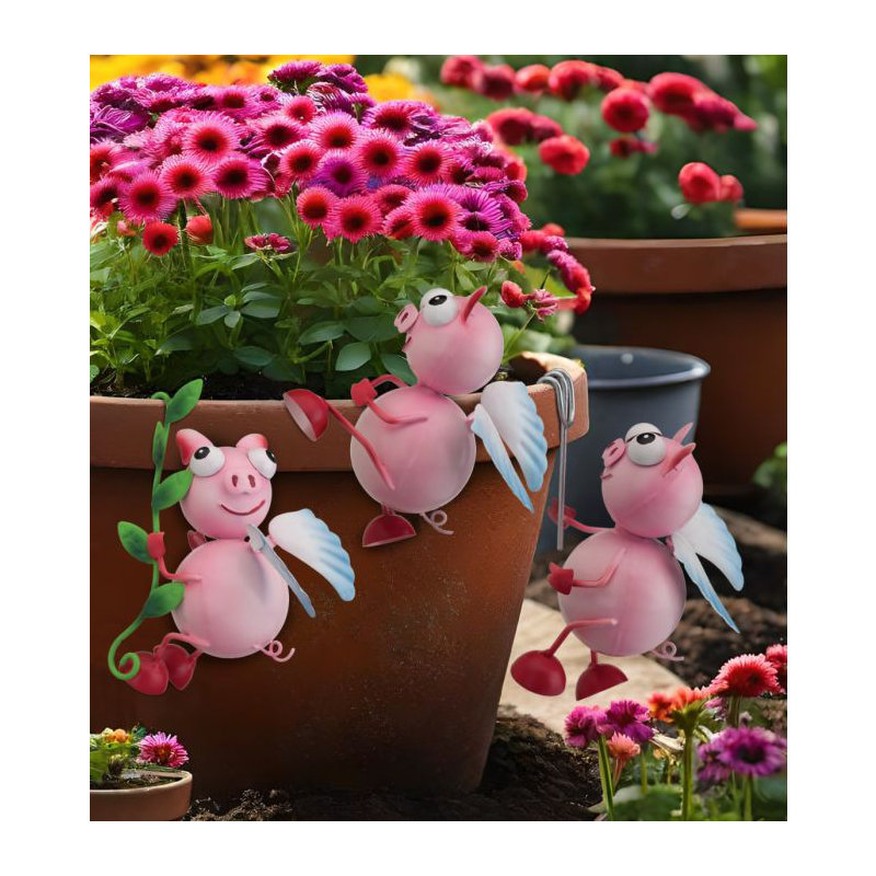 Ensemble de 3 pots à cochons