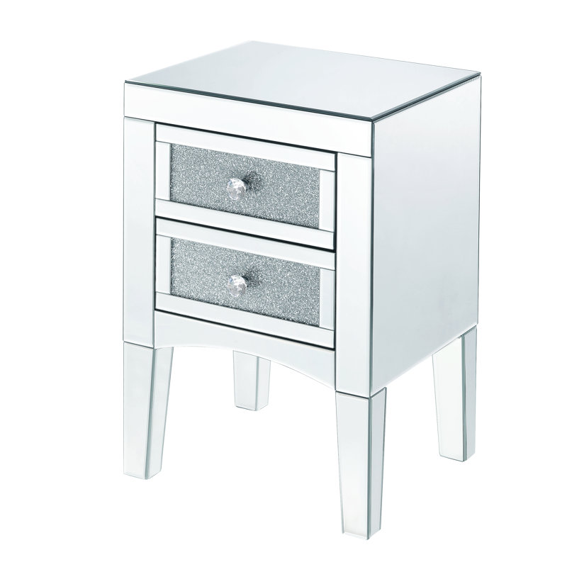 Table d'appoint 2 tiroirs Meshon