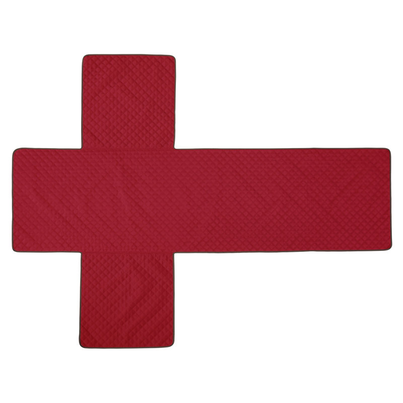 Cover Bonanza Polyester Slipcover, Red/Brown
