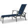 Askar Outdoor Rust-Resistant Metal Chaise Lounge