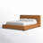 Dorine Leather Platform Bed-1275680868