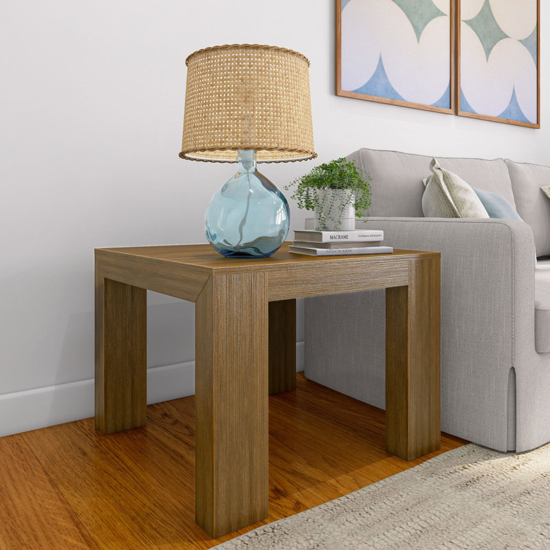 Table de bout en bois massif Daydrian, Pacanier