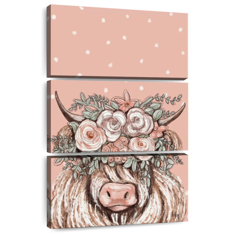 Boho Cow I, H 38 po x l 24 po