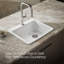 Évier de cuisine avec support de bassin L 25 po x l 22 po x 9-5 po Riverby-11013543-64615353
