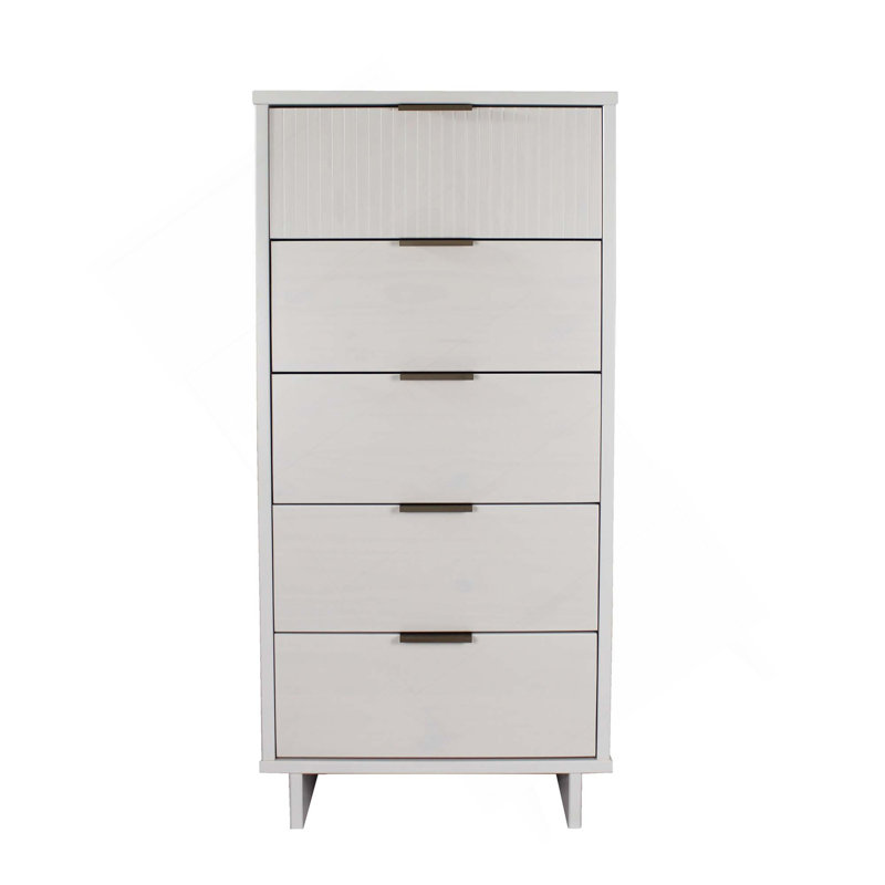 Granville 24" Chest In White (5-Drawer), White