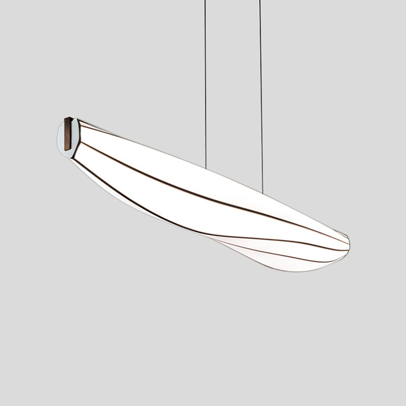 Lenis 1 - Light Pendant, 2700K, 120V, Dark Stained Walnut