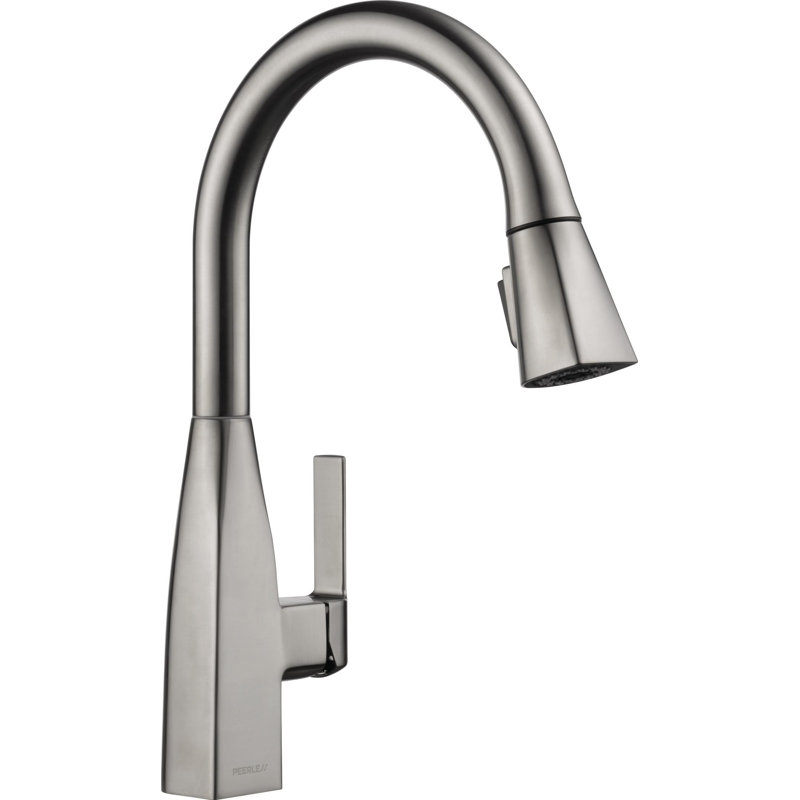 Xander Pull Down Sprayer Kitchen Sink Faucet, Single Handle Kitchen Faucet, Stainless