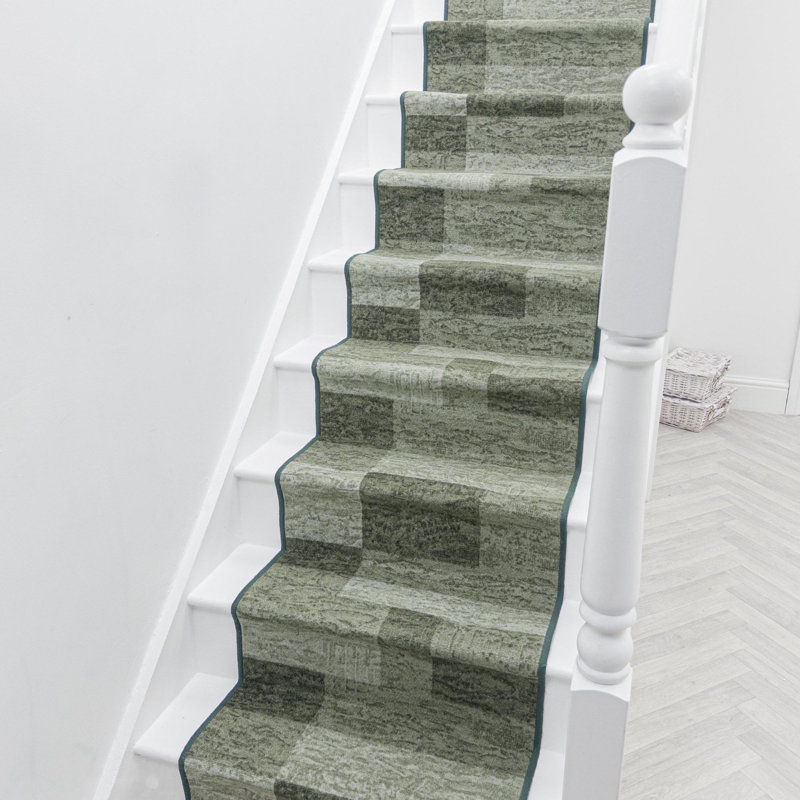 Stair Runner Geometric Area Rug, Runner 120 x 510 cm