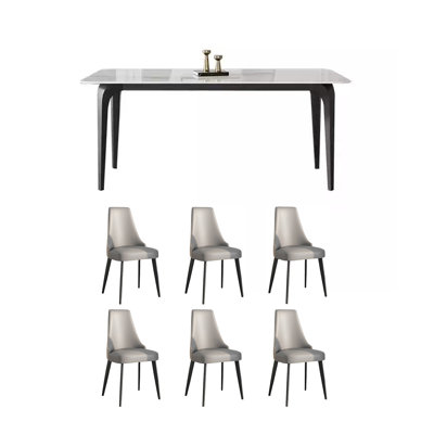 Durable Rock Tabletop Dining Table and Chairs