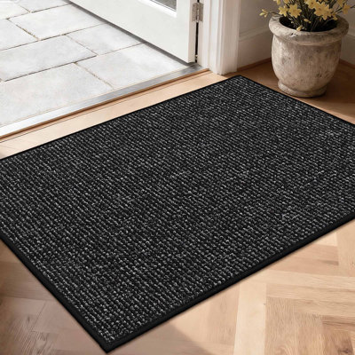 Tapis de porte de qualité supérieure, tapis d'entrée lavable antidérapant, tapis de bienvenue résistant à la saleté et absorbant