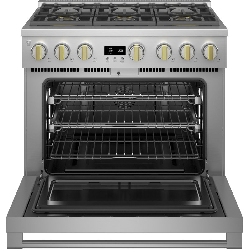 Monogram 36" Professional Range With 6 Burners, Natural Gas, 6.2 cu ft