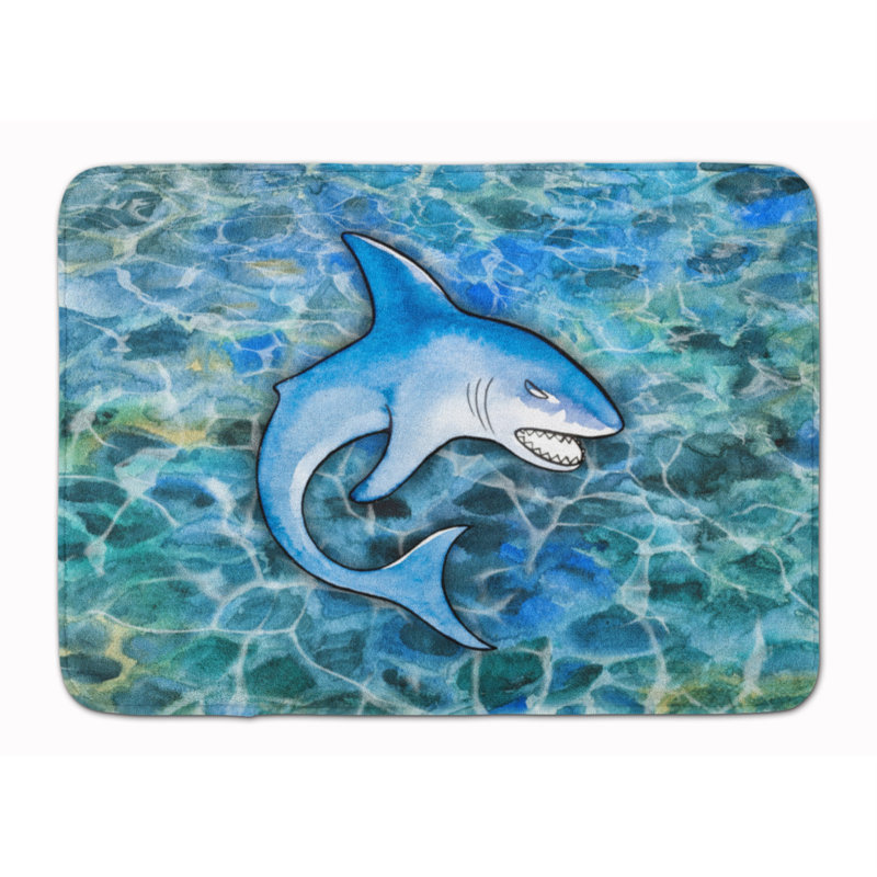 Tapis pour salle de bain en mousse à mémoire shark