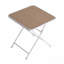 4 pièces Fauteuil empilable en PP gris chaud pour une utilisation intérieure / extérieure - Dossier à lattes ergonomique, avec table pliante multifonctionnelle intérieure / extérieure moderne - Plateau de table en PP avec pieds en métal-887584652