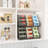 2 Pack Stackable Can Rack Organizer for Pantry Storage,Can Dispensers with 4 Adjustable Dividers