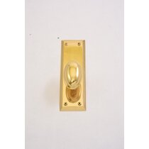 Dooroom Brass Walnut Door Lock Set Modern Interior Bedroom Bathroom Double  Wood Door Lever Set Dummy Handle Knob