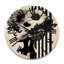 Horloge murale en bois massif Loes-925691580