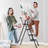 Folding Step Stool With Wide Anti-Slip Pedal, Sturdy Steel Ladder, Convenient Handrail, Lightweight, Portable Steel Step Stool