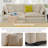 CloudHaven L-Shaped Chenille Sectional Sofa with Ottoman - 2-Seater Loveseat for Small Spaces, Breathable Fabric & Easy Assembly-1241176092