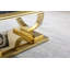 Table basse Coutee L 47 po avec base à double piédestal et plateau en marbre-731732508-731732506