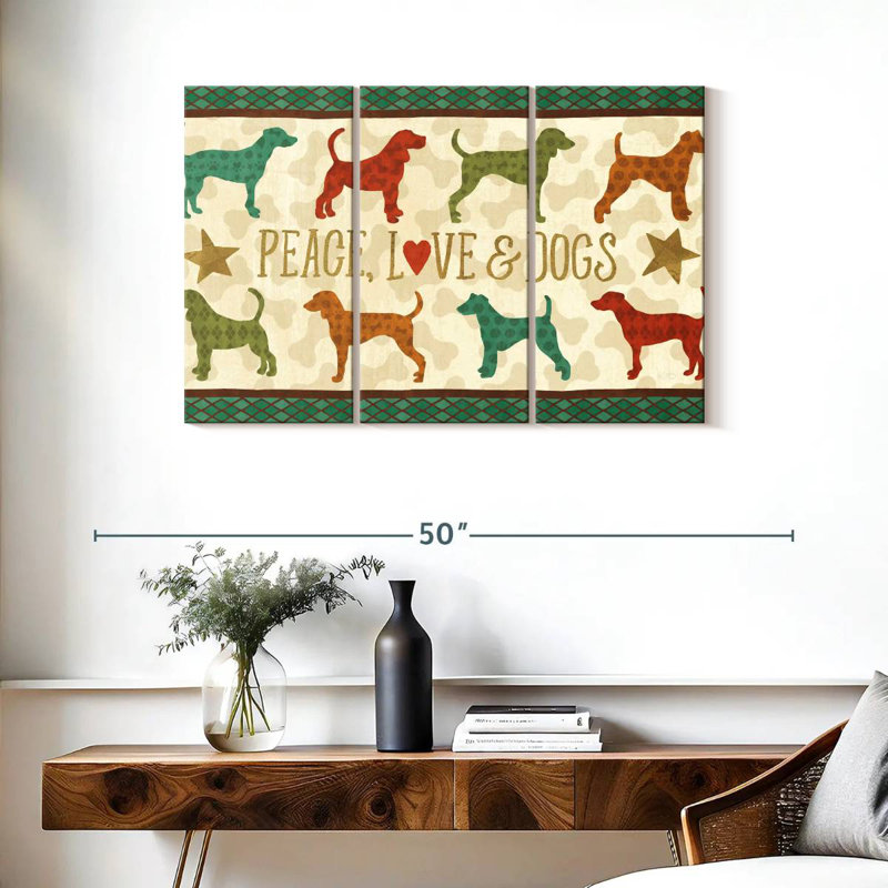 Brampt Dogs Life, 24" H x 38" W