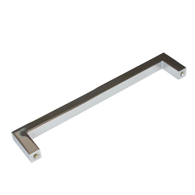 Kingston Collection Solid Square Bar Pull, Polished Chrome, 7 9/16"