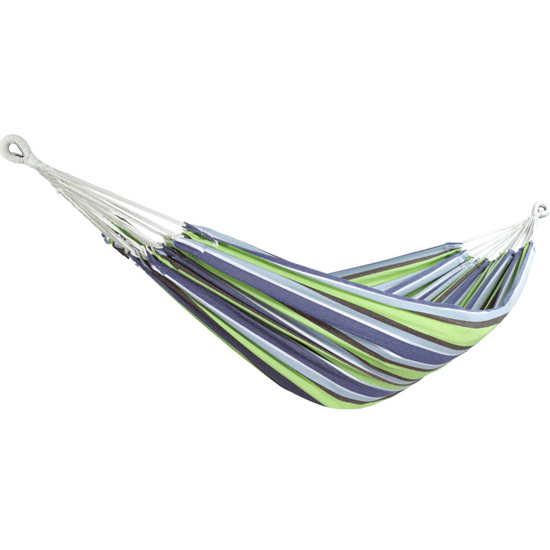 Mathis 1 Person Hammock, Blue/Green, 1" H x 60" W x 75" D