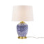 Lampe de table bleue en céramique