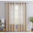 Aleksander Faux Linen Semi Sheer Grommet Curtain Pair-1492883093-1492883096