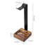 Acacia Wood Audio Rack Headphone Stand