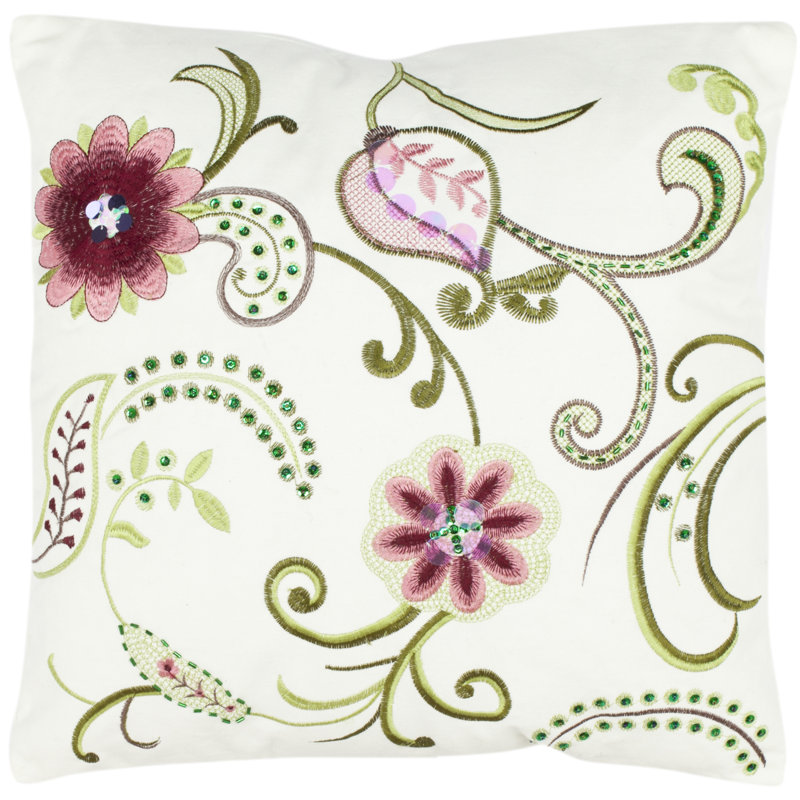 Coussin en coton Esmeralda